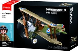 Set de construcție biplan Sopwith - Model Bricks
