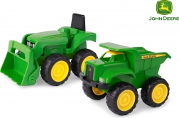 Set pentru copii tractor JOHN DEERE cu basculantă 16 cm