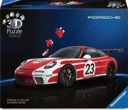 Puzzle 3D RAVENSBURGER Iconics: PORSCHE 911 GT3 Cup Salzburg – 108 piese