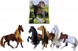 jucărie cal 19 cm cu șa și pieptăn – NATURE WORLD
