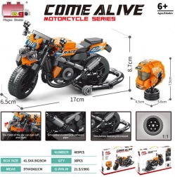 Set portocaliu de cuburi pentru motociclete 403 piese