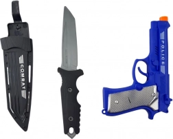 Set jucărie de poliție PLEJO cu pistol cu sunet și cuțit