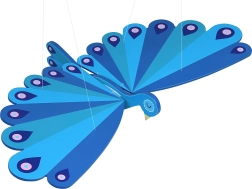 Păun zburător din lemn VILAC – decorațiune suspendată