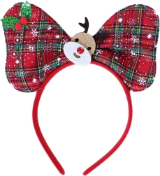 Bentiță de Crăciun Ren și Fundiță