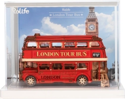 Display cu autobuzul londonez Double-Decker RoboTime
