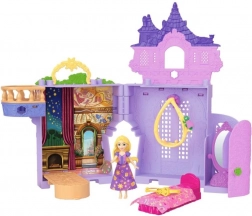 Prințesa Disney Rapunzel – căsuță de castel portabilă cu păpușă
