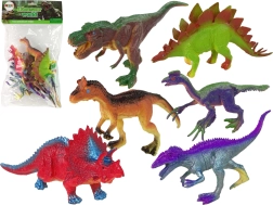 Set de figurine colorate cu dinozauri (6 buc.)