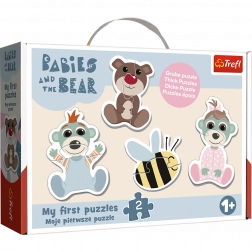 Puzzle Baby Classic Prietenii bebeluși – BOBAȘKI ȘI URSULEȚ (Trefl)