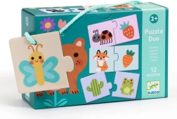 Djeco Eduludo puzzle duo – culori