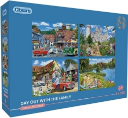 Puzzle Gibsons Excursie în familie 4×500 piese