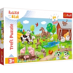 Puzzle 24 maxi BOBASKI ȘI ANIMALE Trefl