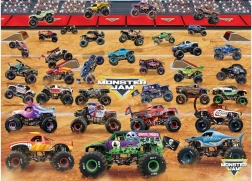 Puzzle EUROGRAPHICS Monster Jam – ansamblu de camioane, 1000 piese