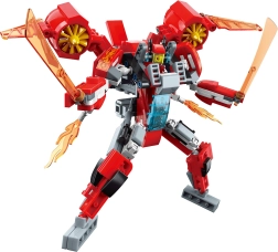 Qman Flame Blade Raider – set de construcție robot și avion de vânătoare 2‑în‑1