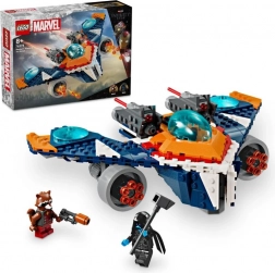 Lego Marvel Warbird al lui Rocket vs. Ronan