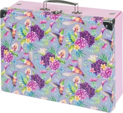 Geantă școlară pliabilă BAAGL Colibri cu întărituri metalice