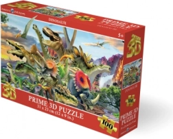 Puzzle 3D dinozauri 100 piese