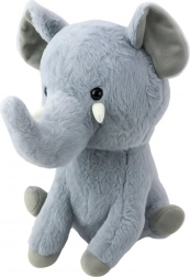 Elefant de pluș mic gri 26 cm