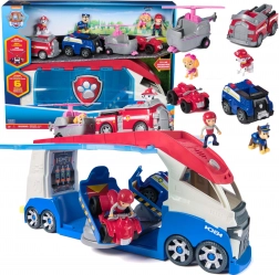 Paw Patrol patrulera mare cu 4 vehicule, cu lumină și sunet – Ryder, Chase, Marshall și Skye
