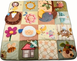 Salteluță senzorială de joacă cu animăluțe 2Kids Toys