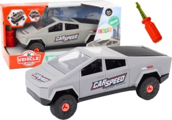 Mașină de asamblat pentru copii cu șurubelniță – gri