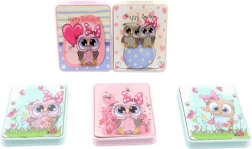 Oglindă de buzunar cu bufnițe