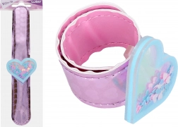 Brățară inimă cu sclipici 21,5 cm