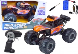 Automobil Pro Copii Portocaliu Off-road RC cu Amortizoare