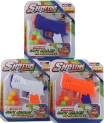 Pistol de plastic cu biluțe pentru copii