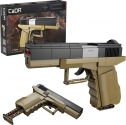 Set de construcție CADA pistol 17 cu gloanțe proiectile, 338 piese