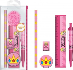 Set școlar Super Mario Peach în penar din plastic