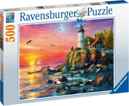 Puzzle Ravensburger Far cu apus de soare 500 piese