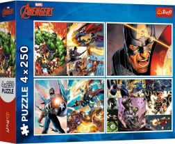 Puzzle 4×250 piese MARVEL Avengers