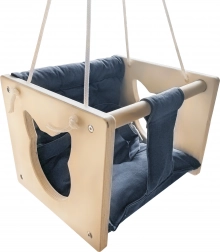 Leagăn de lemn pentru copii Pisică