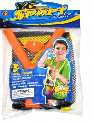 Praștie cu 36 baloane cu apă