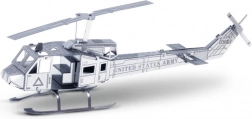 Model 3D elicopter metalic Bell UH-1 Huey