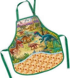 Șorț pentru copii pentru educație plastică dinozauri 50 × 55 cm - 1 bucată