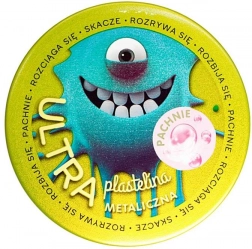 Ultra plastelină verde închis metalică cu aromă de gumă de mestecat