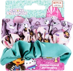 Set de elastice de păr Gabby's Dollhouse (Căsuța magică a lui Gabi) 3 buc