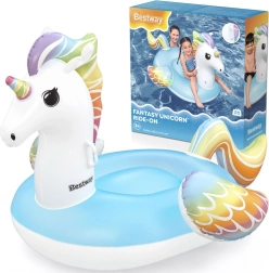 Bestway colac plutitor gonflabil unicorn cu mânere 155 × 119 cm