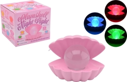 Lămpiță Scoică cu Perlă schimbătoare de culoare