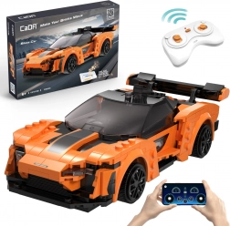 Set de construcție CaDA RC mașină sport BLAZE CAR, portocaliu, Dual Mode, 295 piese