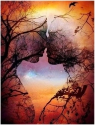 Pictură cu diamante Iubire străveche 30x40 cm