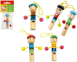 Fluier din lemn în formă de omuleț