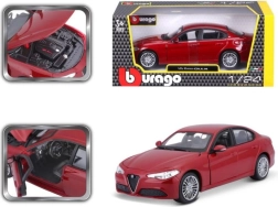Bburago 1:24 Alfa Romeo Giulia (2016) Roșu metalizat 18-21080