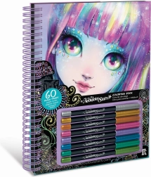 nebulous stars carte de colorat cu pagini negre isadora