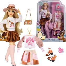 Disney ILY 4Ever păpușă la modă inspirată de Bambi cu set de accesorii 30 cm