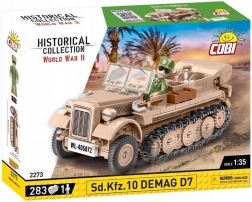 Set de asamblare pentru tractorul semişenilat Sd.Kfz. 10 DEMAG D7 la scară 1:35