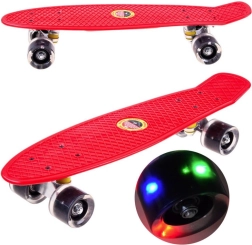 Skateboard Fiszka cu roti LED