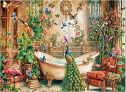 Puzzle păun 1000 piese ANATOLIAN