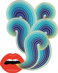 Puzzle metalic decupat GALISON JONATHAN ADLER – buze (750 de piese)